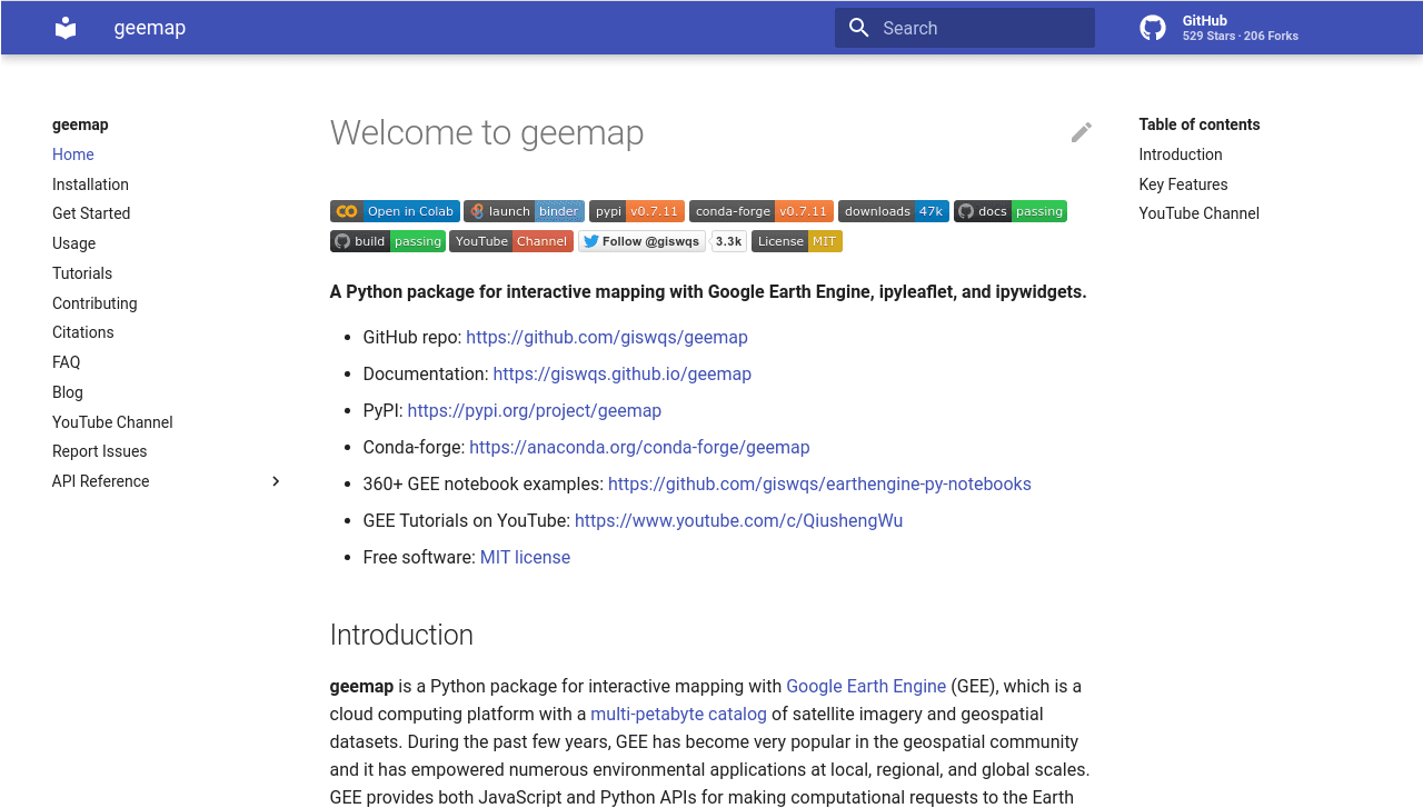 New website for geemap user guide and API reference