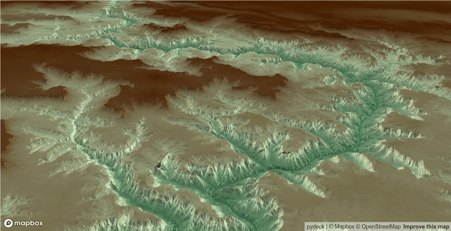 Earth Engine Tutorial #37: How to use Earth Engine with pydeck for 3D terrain visualization